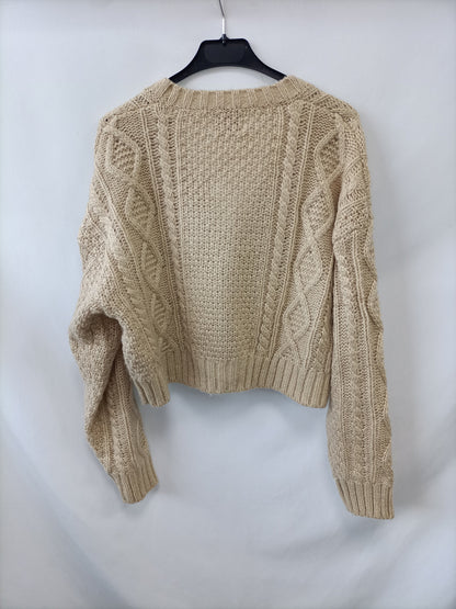 PULL&BEAR. Rebeca Beige ochos T.s