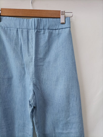 THE ARE. Pantalón fluido flecos T.s