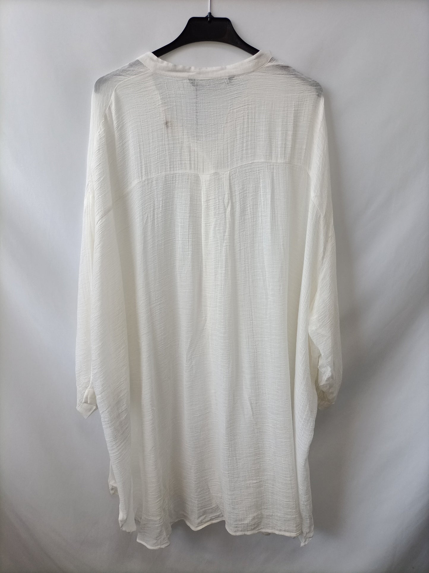 ZARA. Vestido/blusa blanca oversized T.s/m