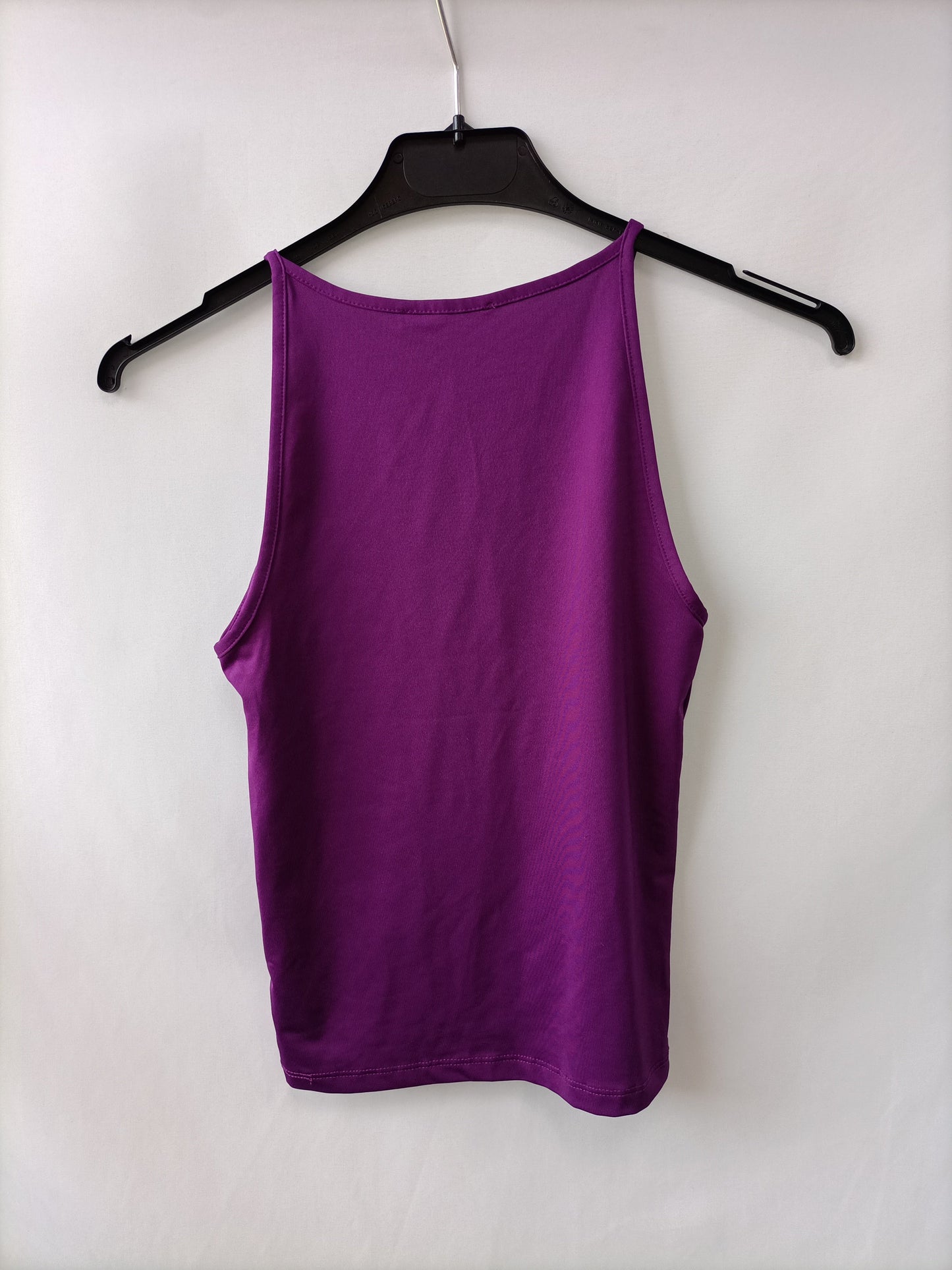ZARA. Top licra morados T.s