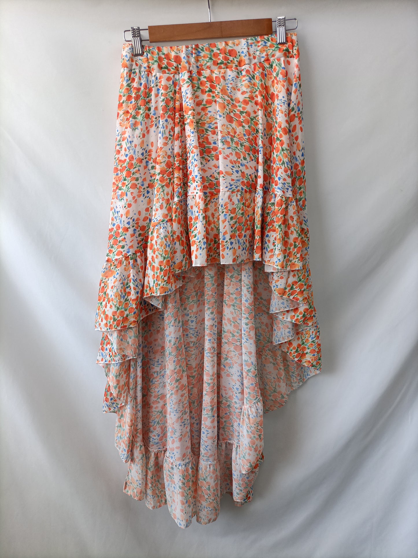 SERNA. Asymmetric floral skirt Your(s)