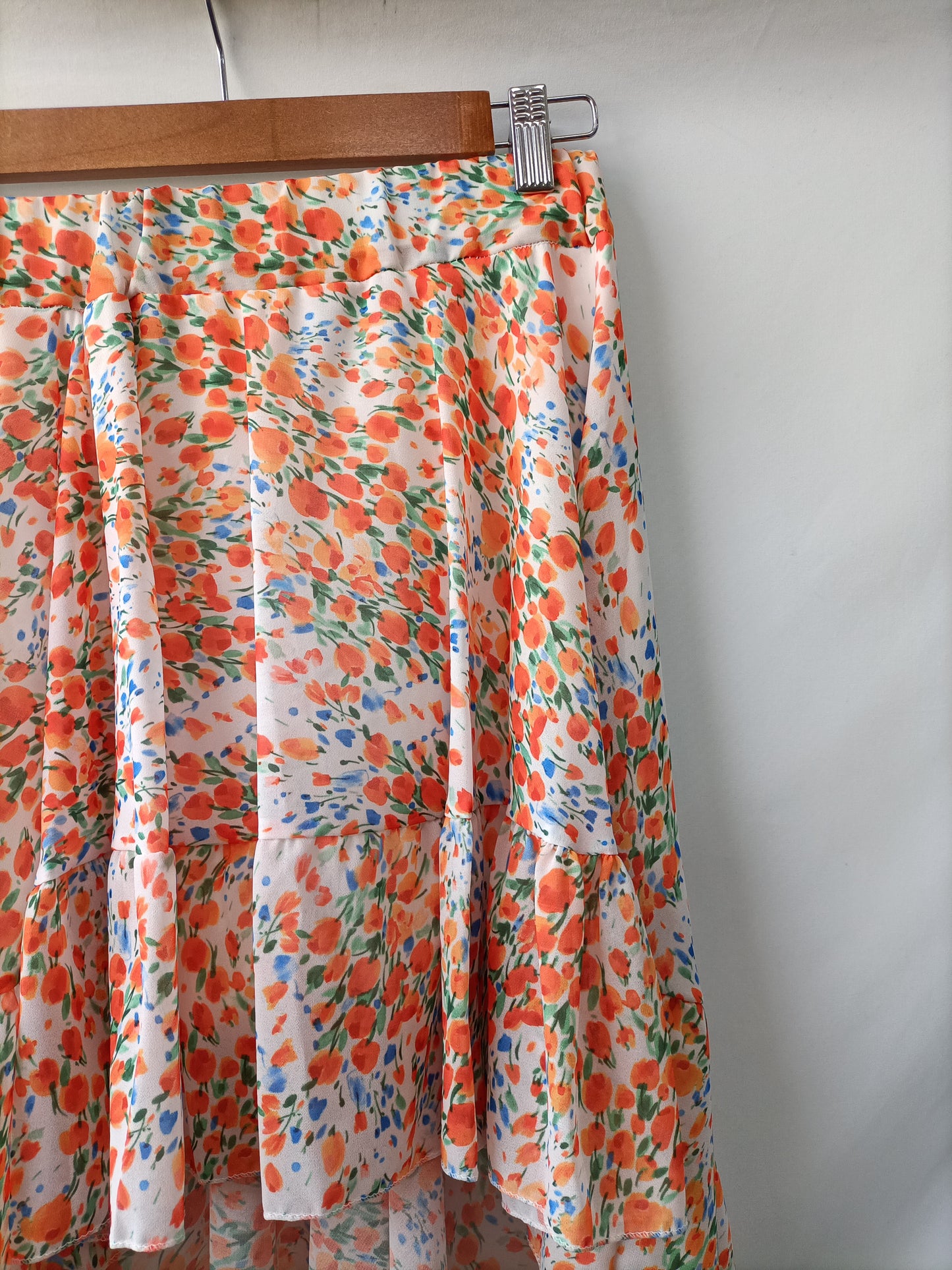 SERNA. Asymmetric floral skirt Your(s)