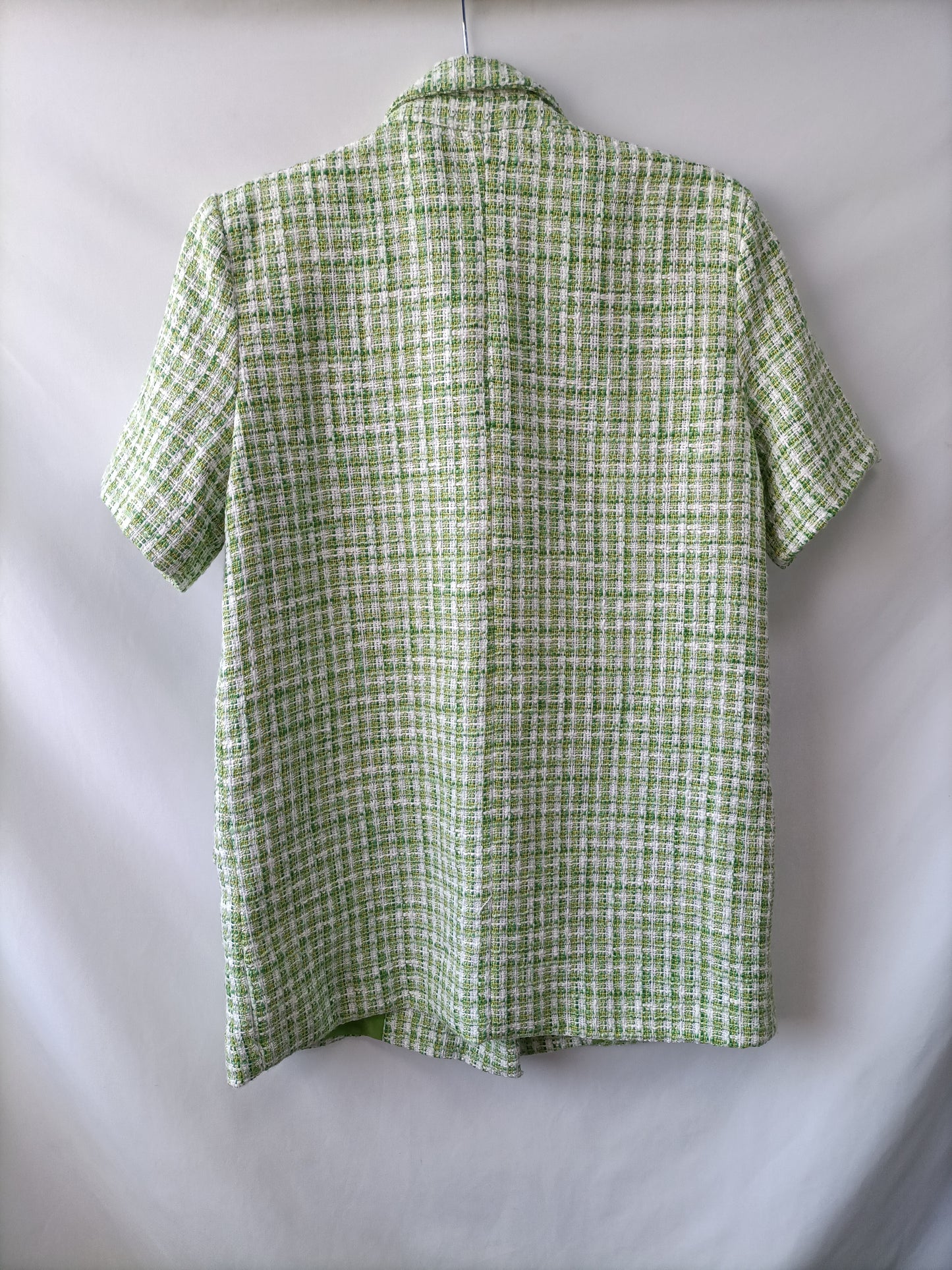 MarKetSTRADIVARIUS.  Blazer verde tweed T.m