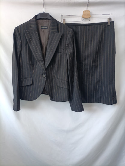 MASSIMO DUTTI. Total striped look, size 44