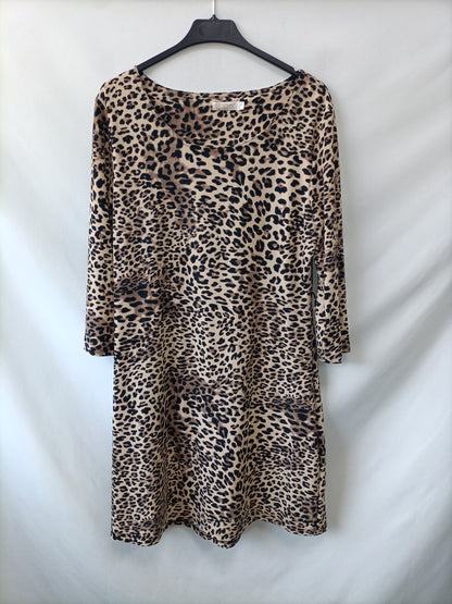 OTRAS. Vestido animal print T.l
