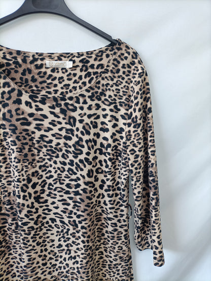 OTRAS. Vestido animal print T.l
