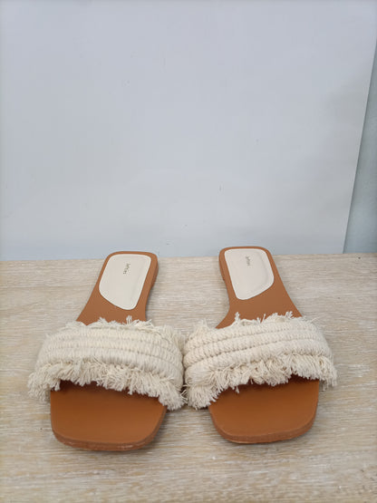 LEFTIES. Sandalias beige cuerda T.38