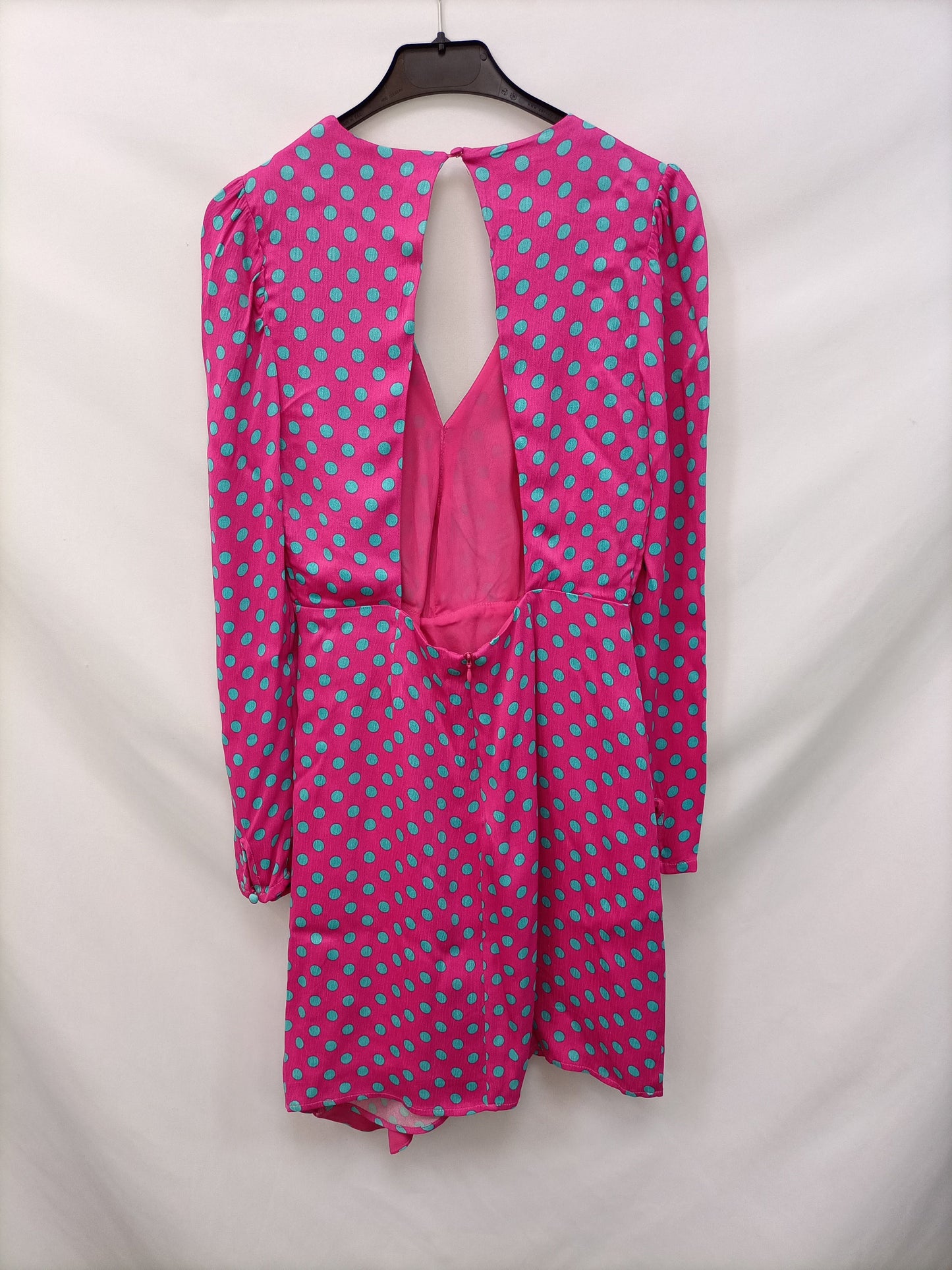 SFERA. Vestido rosa lunares T.s