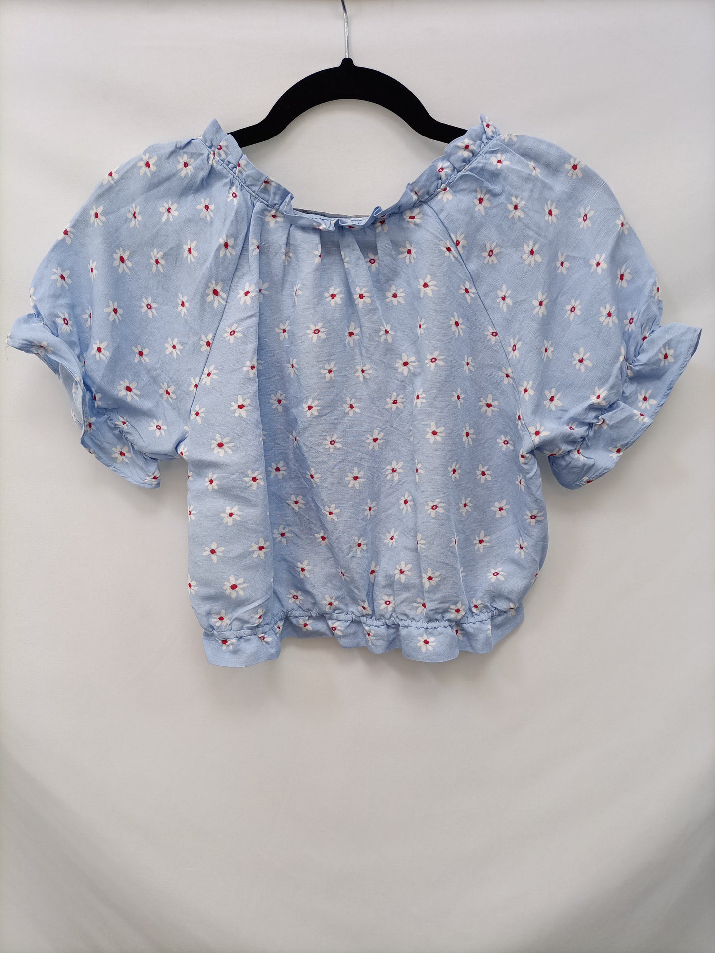 ZARA. Vestido azul Margaritas T.s