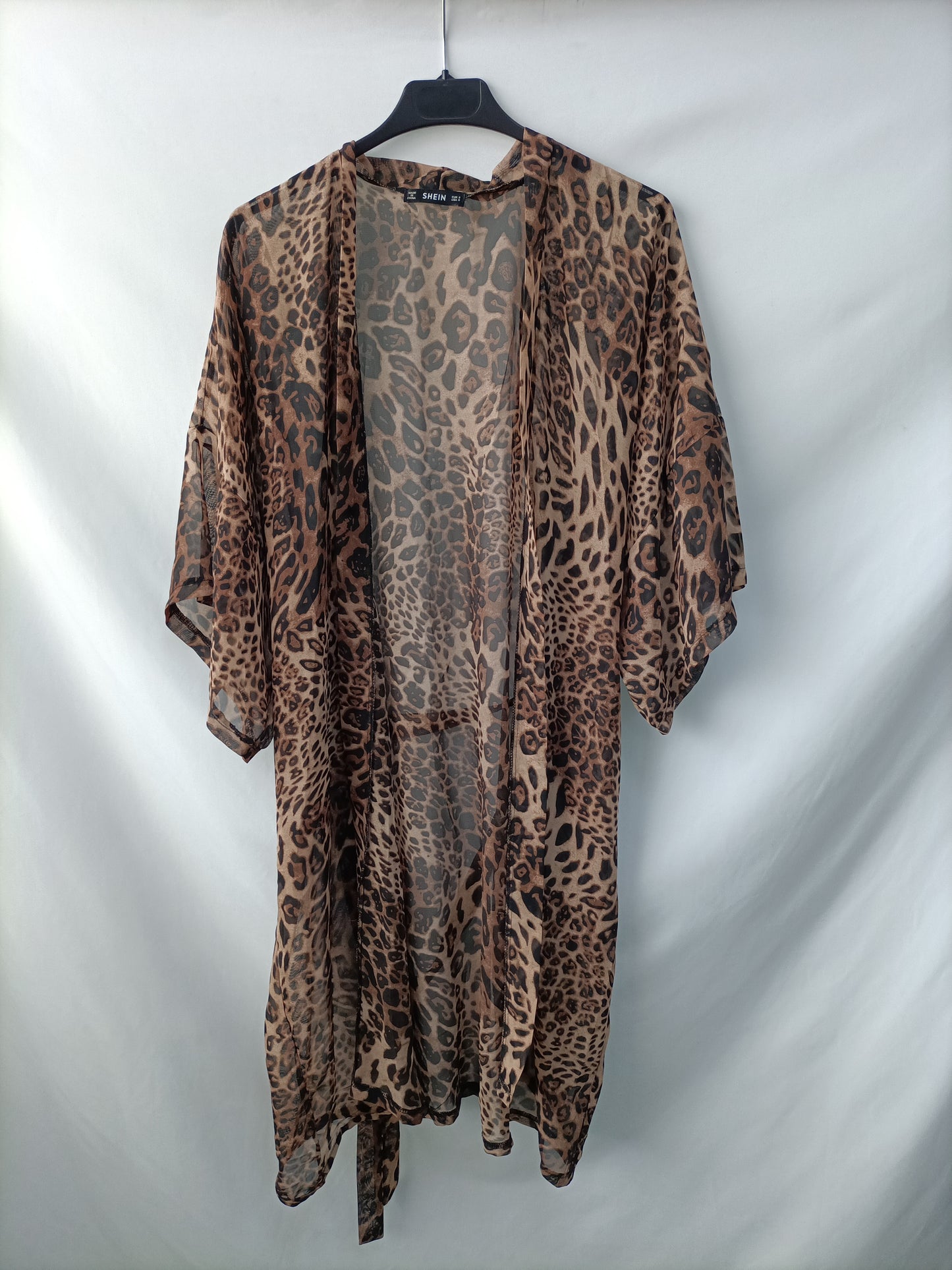 SHEIN. Animal Print Kimono Ts
