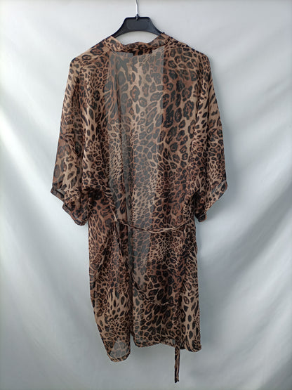 SHEIN. Animal Print Kimono Ts