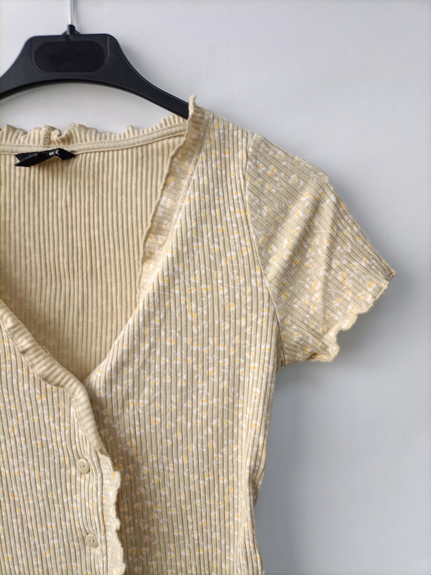 MONKI. Top canalé flores T.s