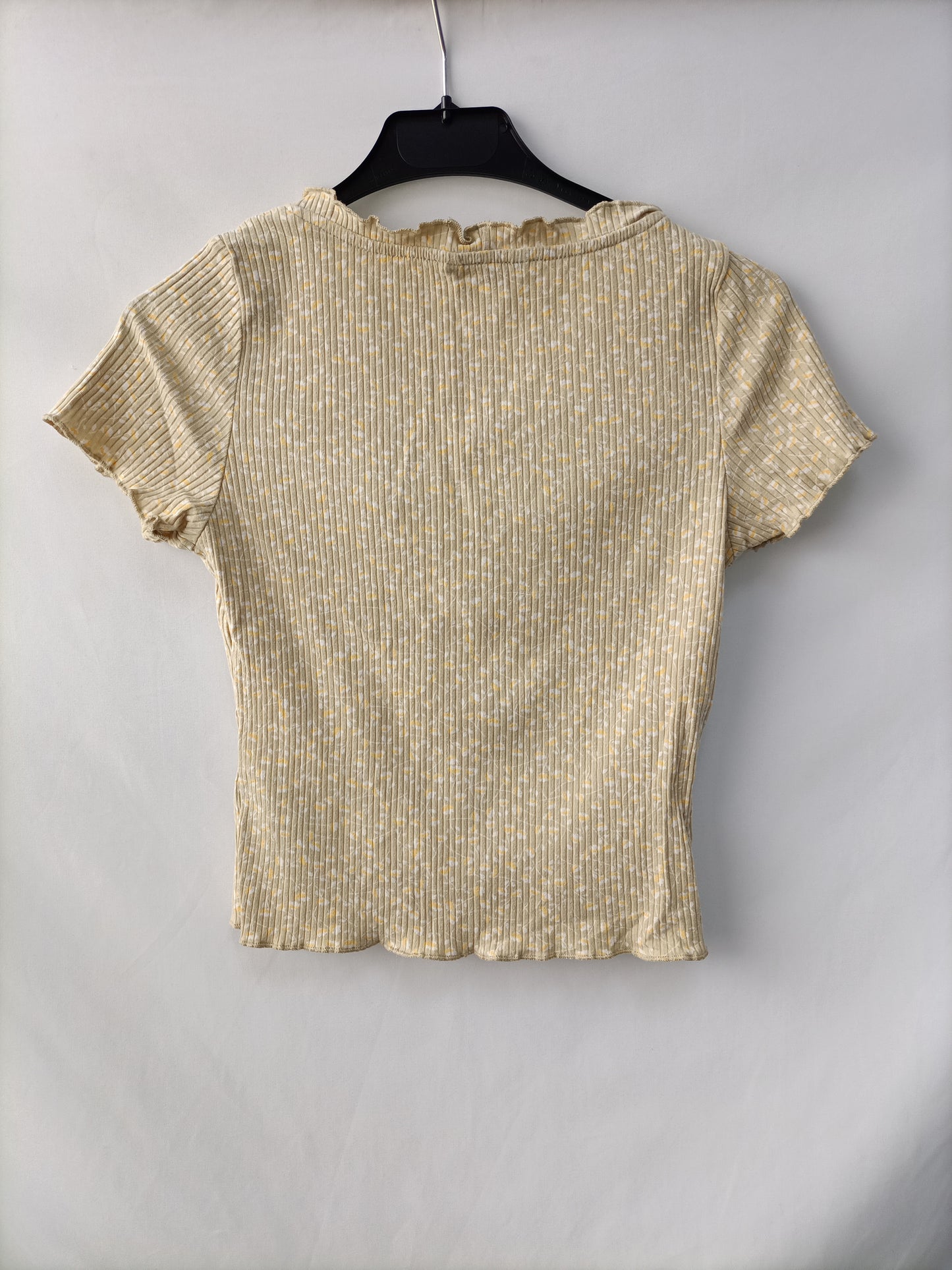 MONKI. Top canalé flores T.s