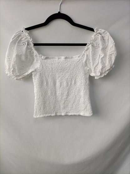 H&M. Top nido de abeja T.s