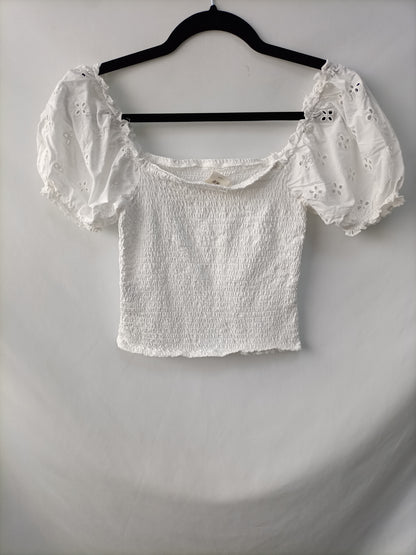 H&M. Top nido de abeja T.s