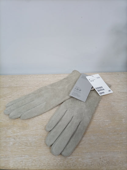 H&M. Guantes grises T.m