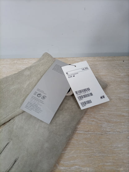 H&M. Guantes grises T.m