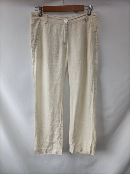 ZARA. Beige linen trousers size 36