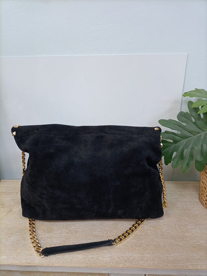 ZARA. Black leather bag