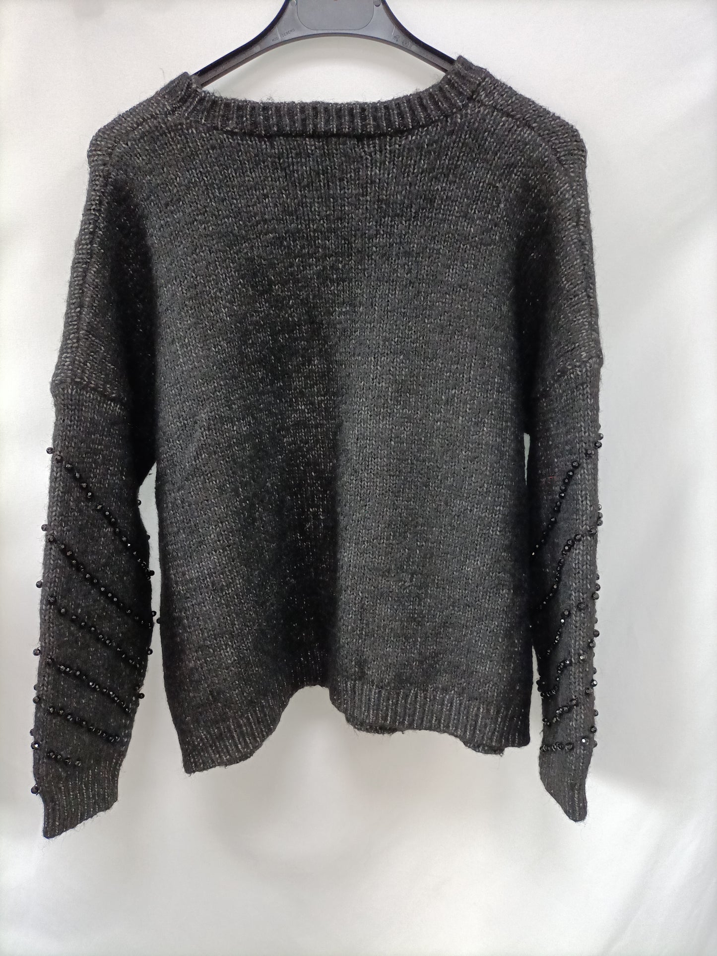 SFERA. Jersey negro abalorios T.s