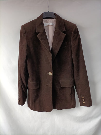 MANGO. Blazer marrón de pana T.xs