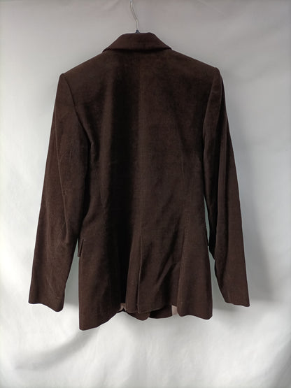 MANGO. Blazer marrón de pana T.xs