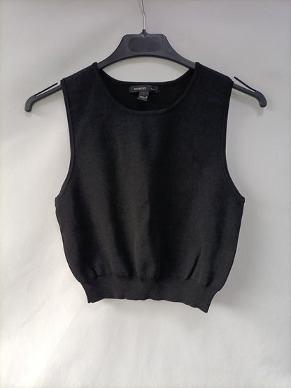 MANGO. Top punto Negro T.m