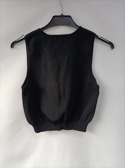 MANGO. Top punto Negro T.m