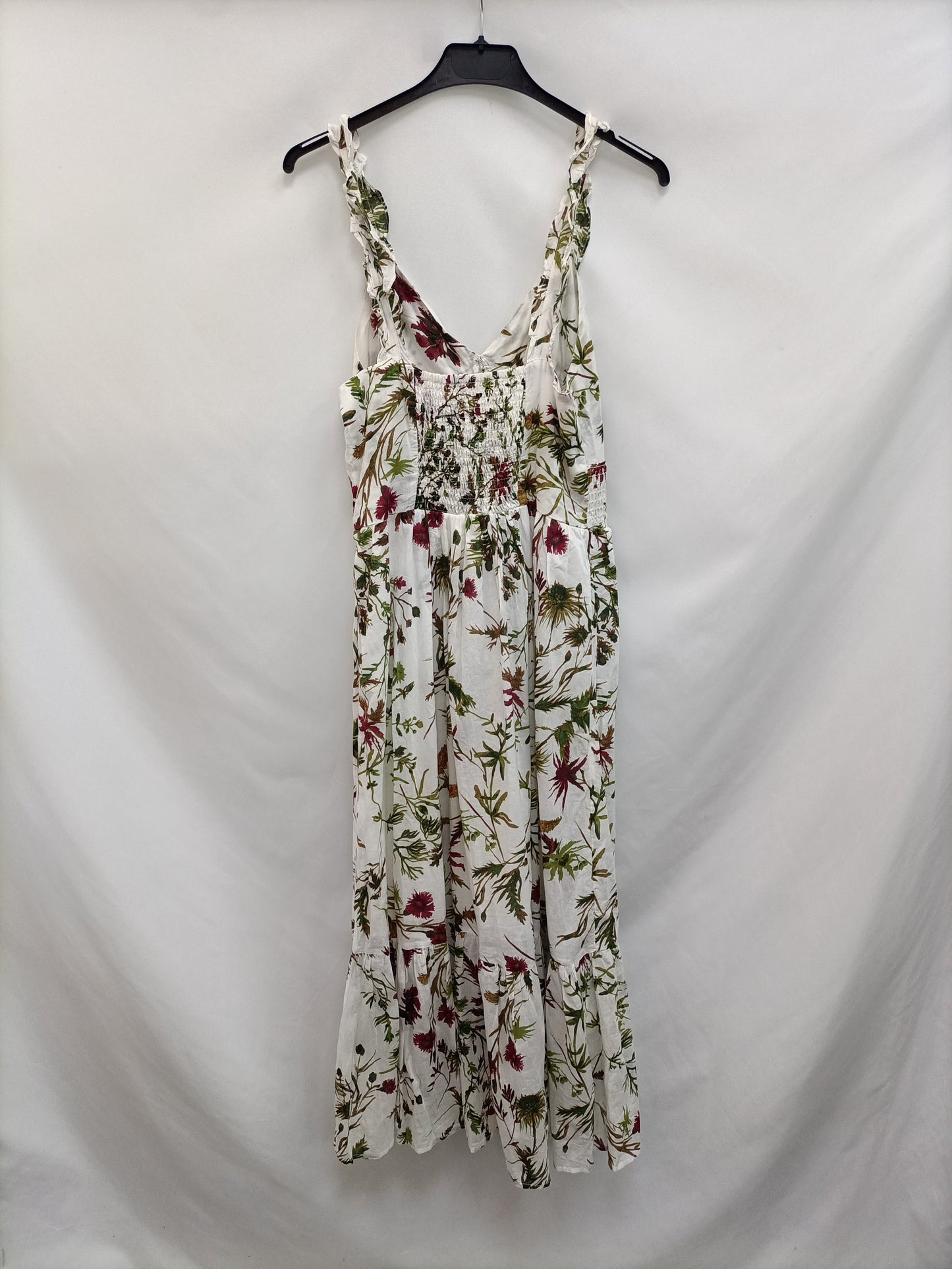 PRIMARK.Vestido midi hojas T.36