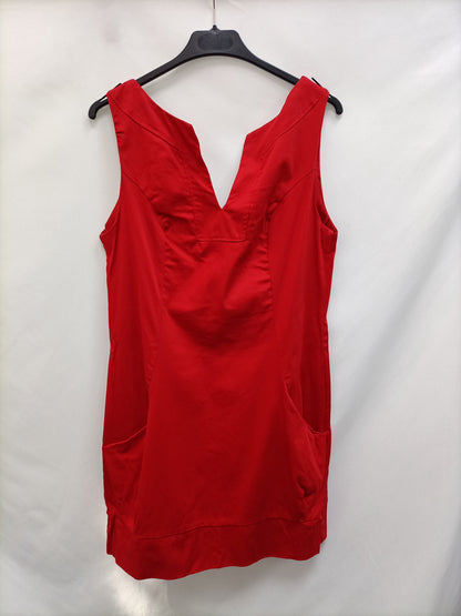 CEREZAS.Vestido corto rojo T.40