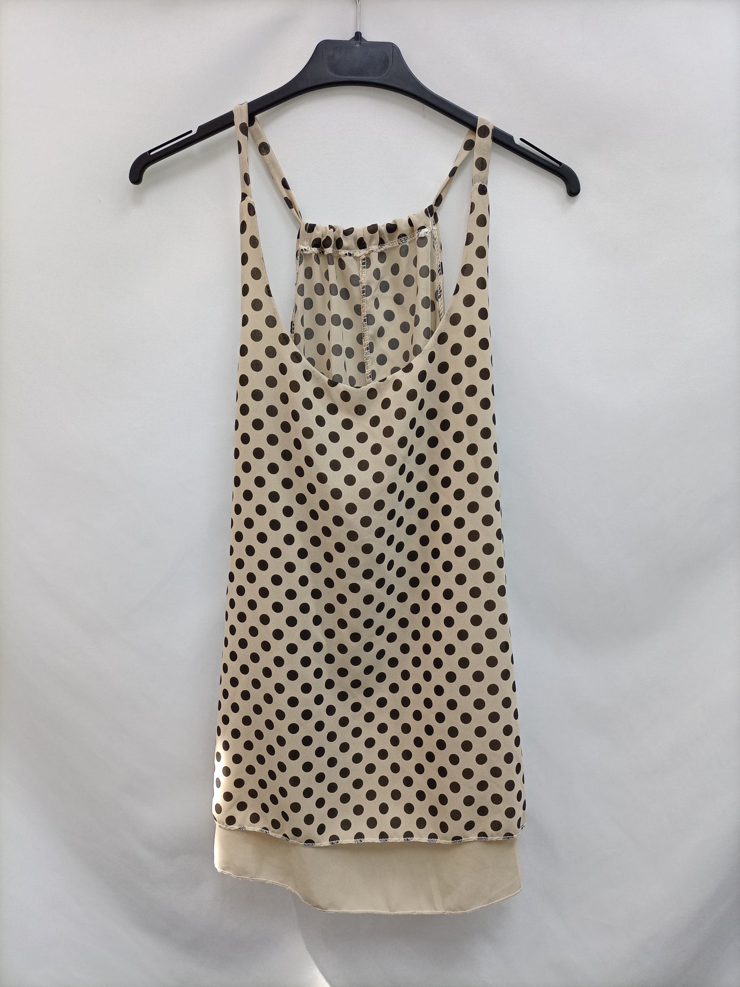OTRAS.Top beige lunares TU (M/L)