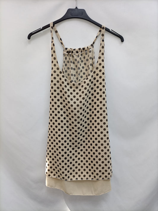 OTRAS.Top beige lunares TU (M/L)