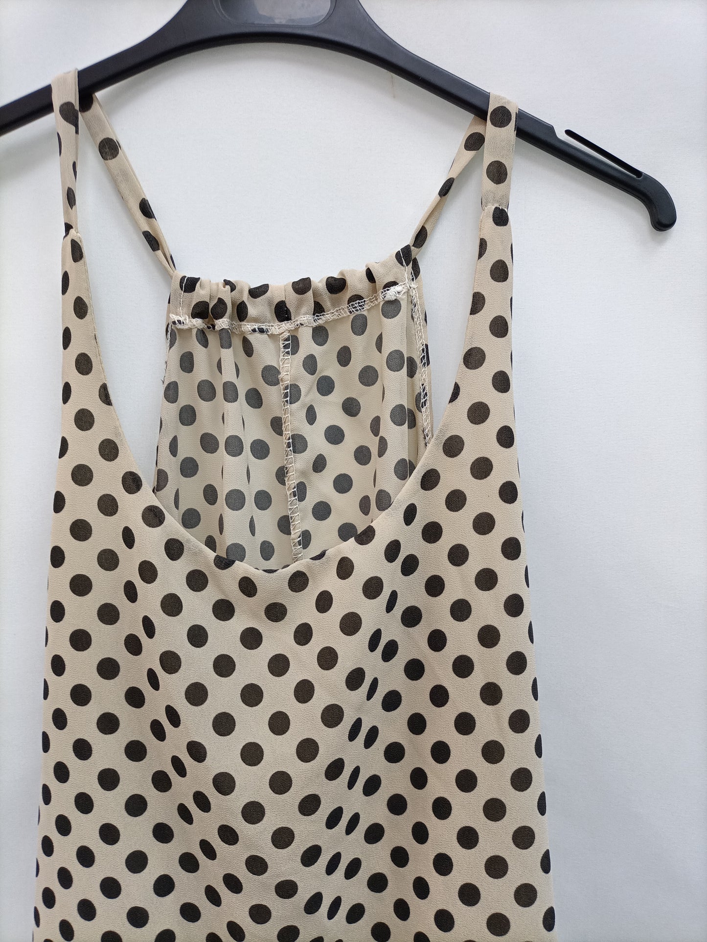 OTRAS.Top beige lunares TU (M/L)
