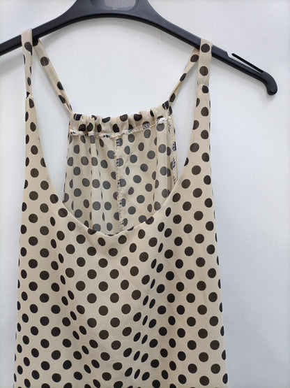 OTRAS.Top beige lunares TU (M/L)