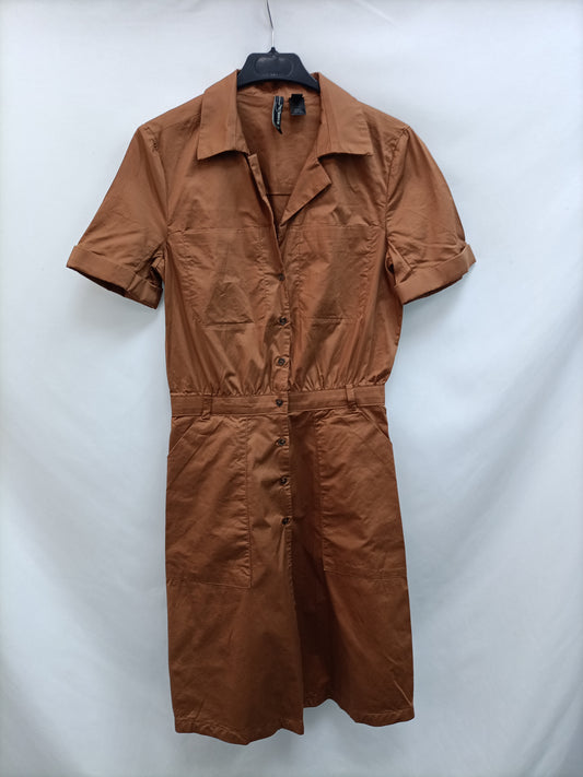 MANGO. Brown dress Tm (tara)