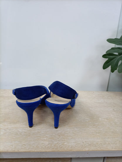 MENBUR.Blue heels size 39