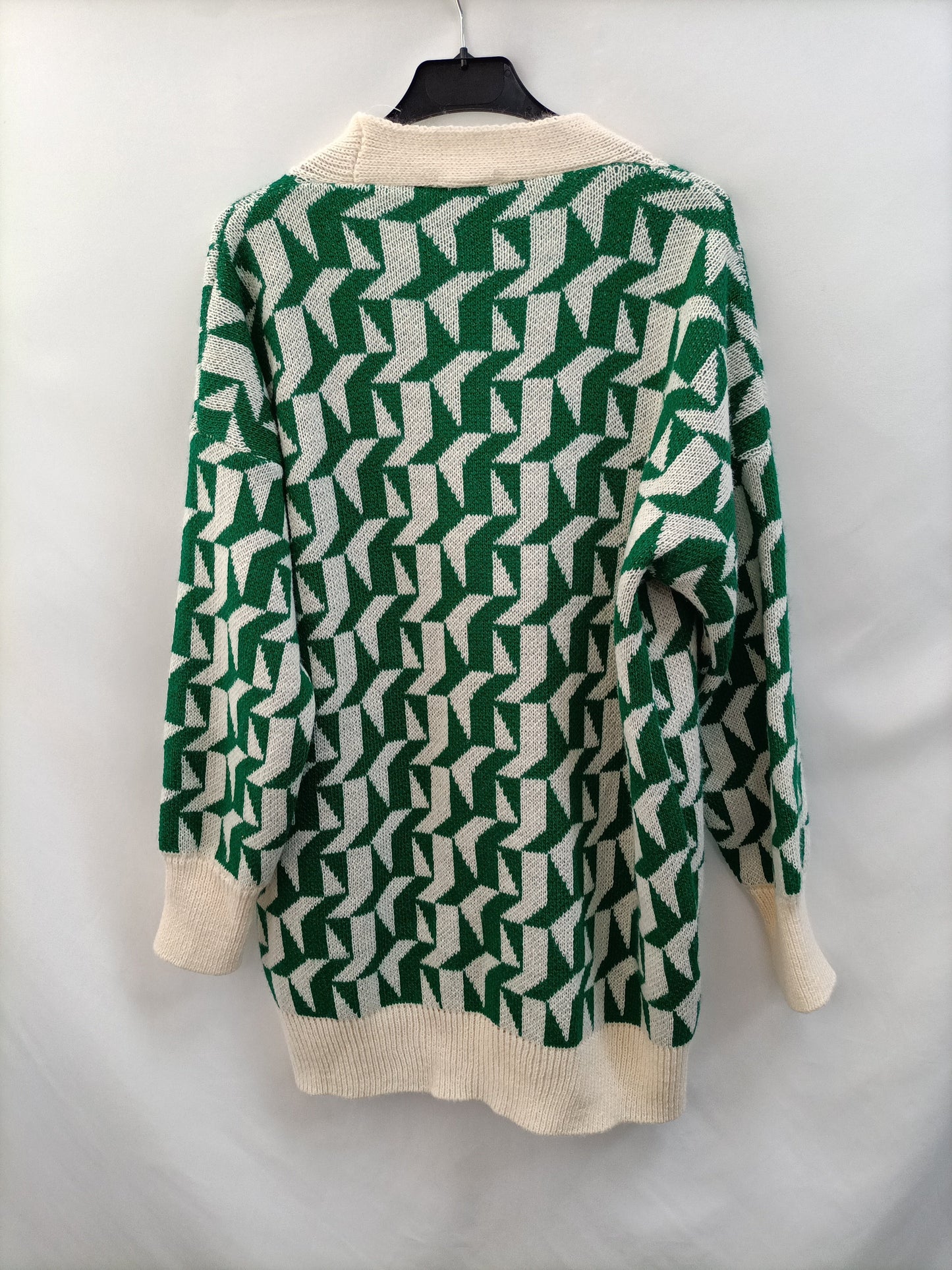 ZONA COOLTO. Cardigan beige y verde TU