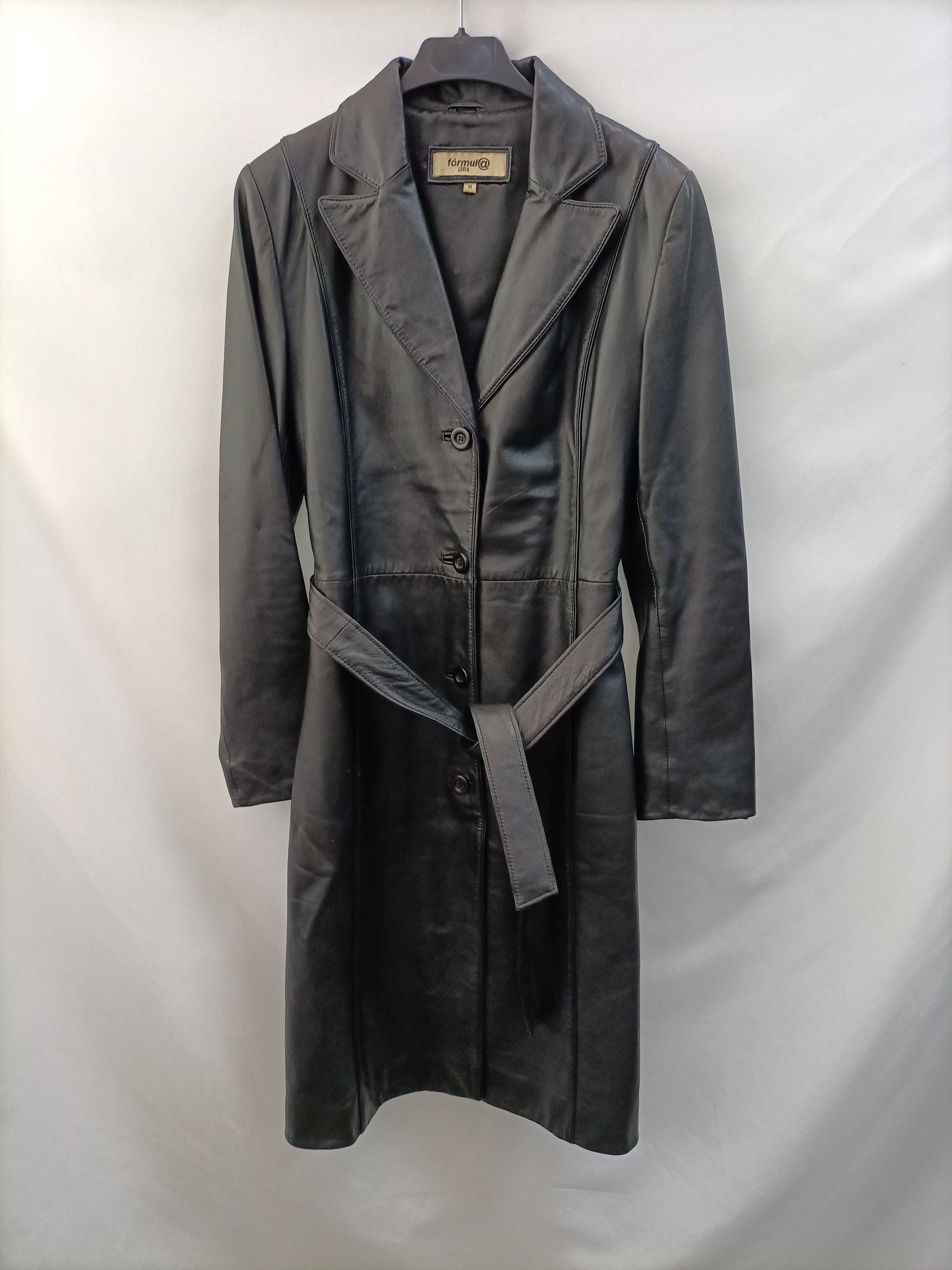 YOUNG Long leather coat Tm (tara)