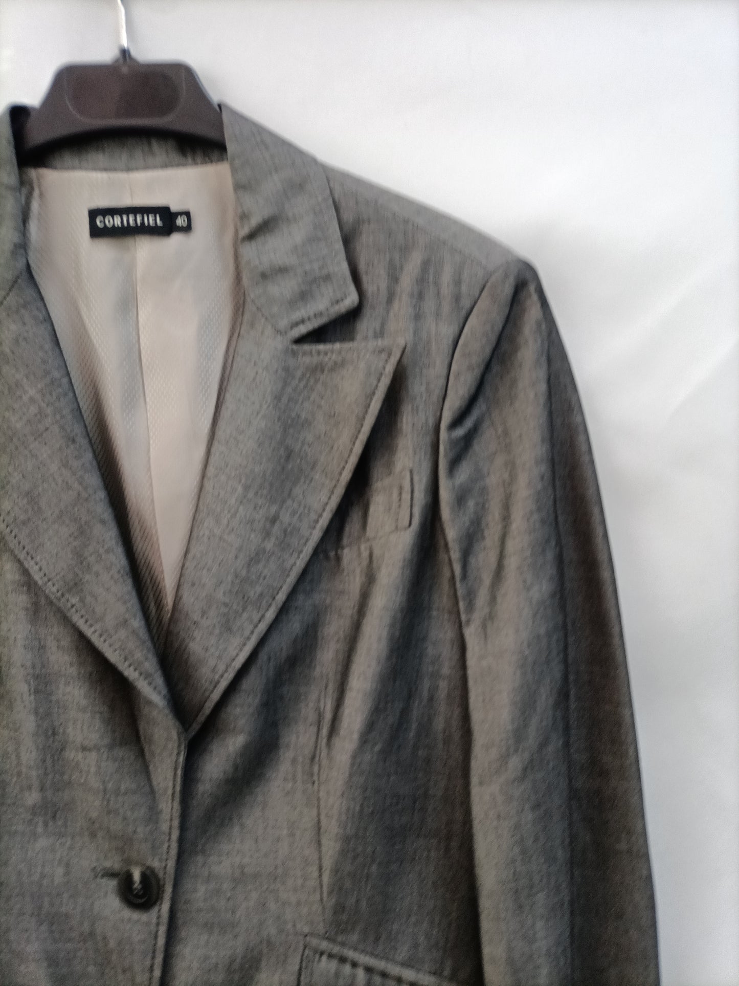 CORTEFIEL. Blazer gris fina T.40
