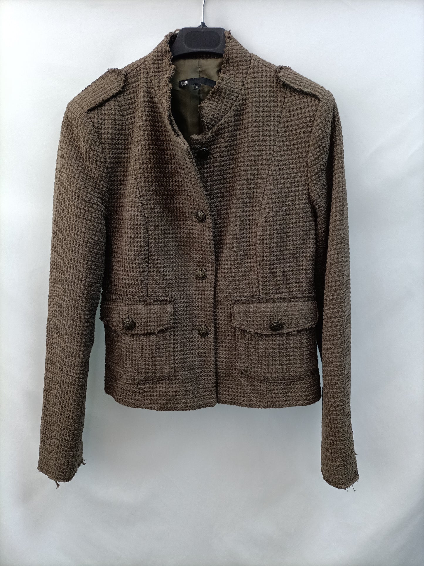 WE. Green tweed jacket TM