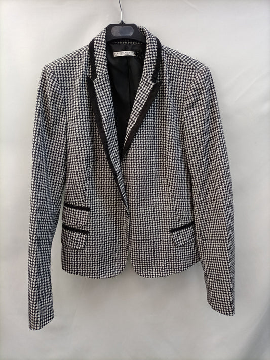 STRADIVARIUS. Blazer   pata de gallo T.l