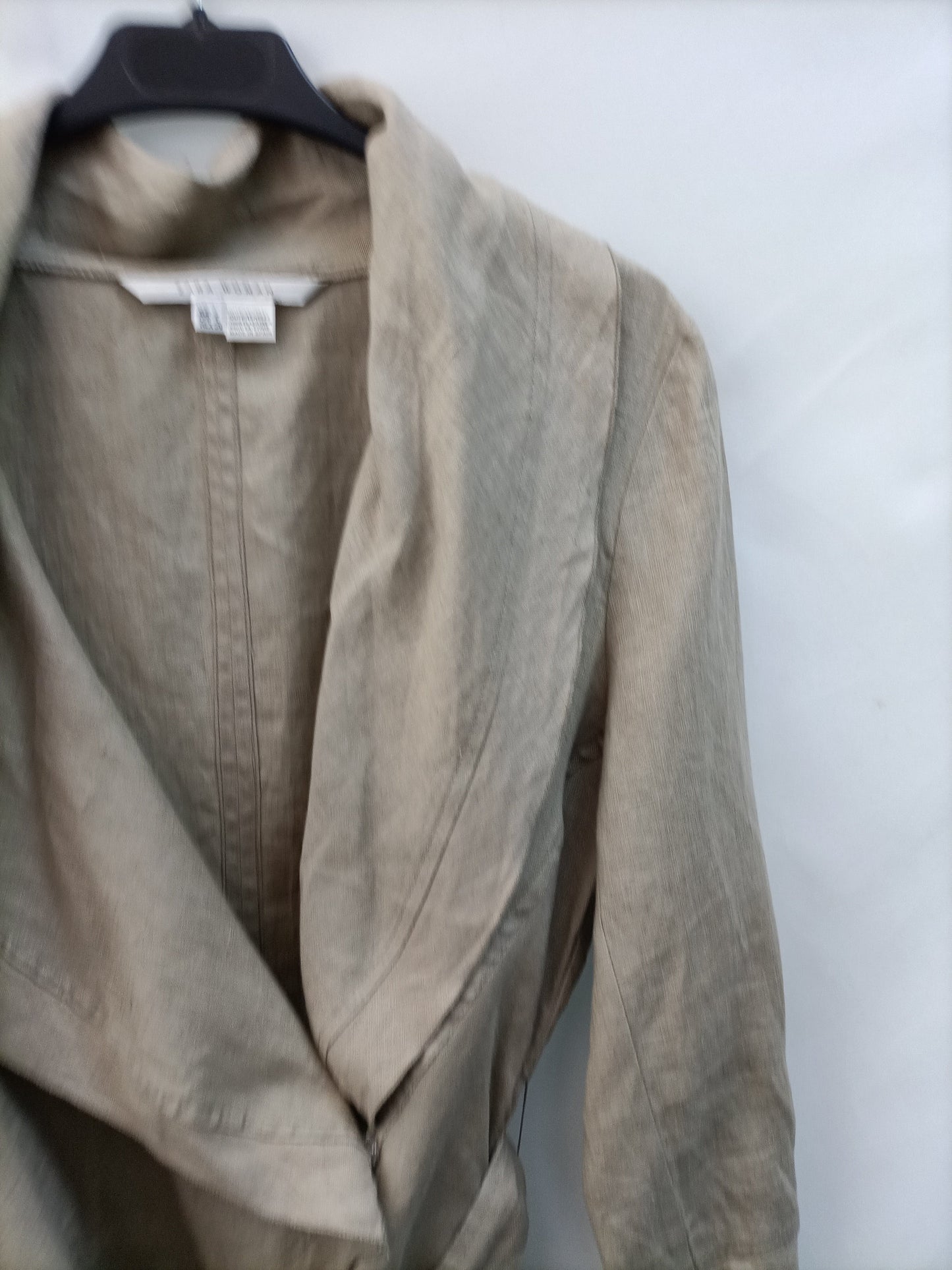 ZARA. Chaqueta beige lino T.l