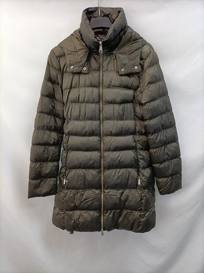 MASSIMO DUTTI. Plumas verde T.m