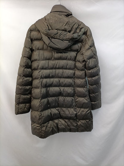 MASSIMO DUTTI. Plumas verde T.m