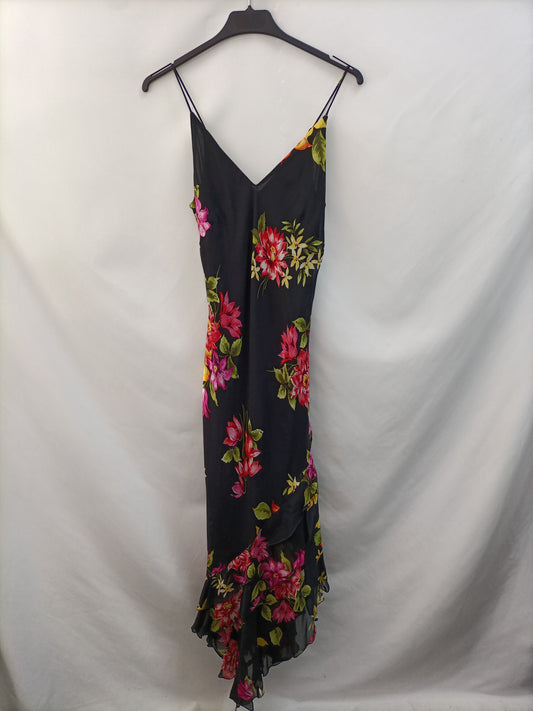 UNIT. Vestido largo flores T.40 (s)
