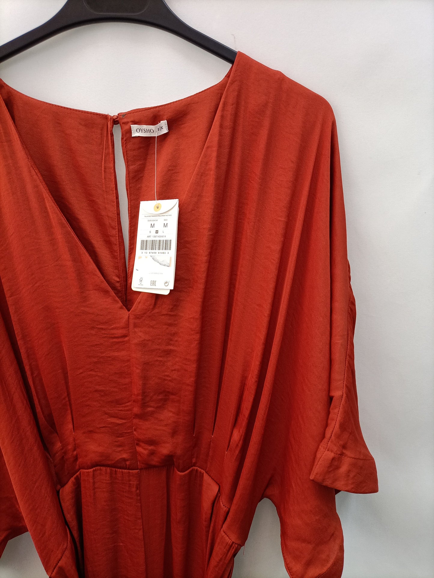 OYSHO. Mono largo teja T.m