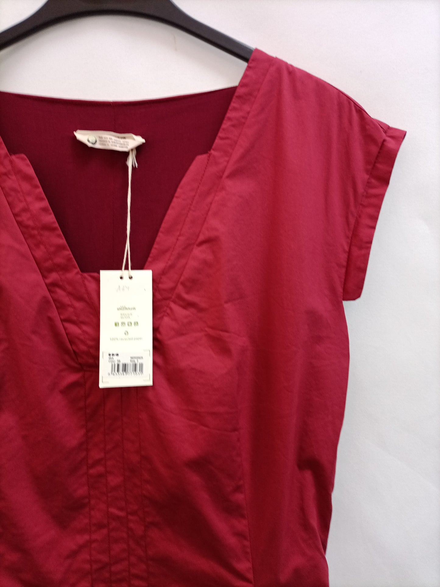 SKUNKFUNK. Vestido corto burdeos T.2(m)