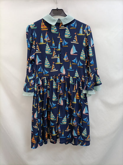 MARIBEL RUIZ. Vestido barcos T.40