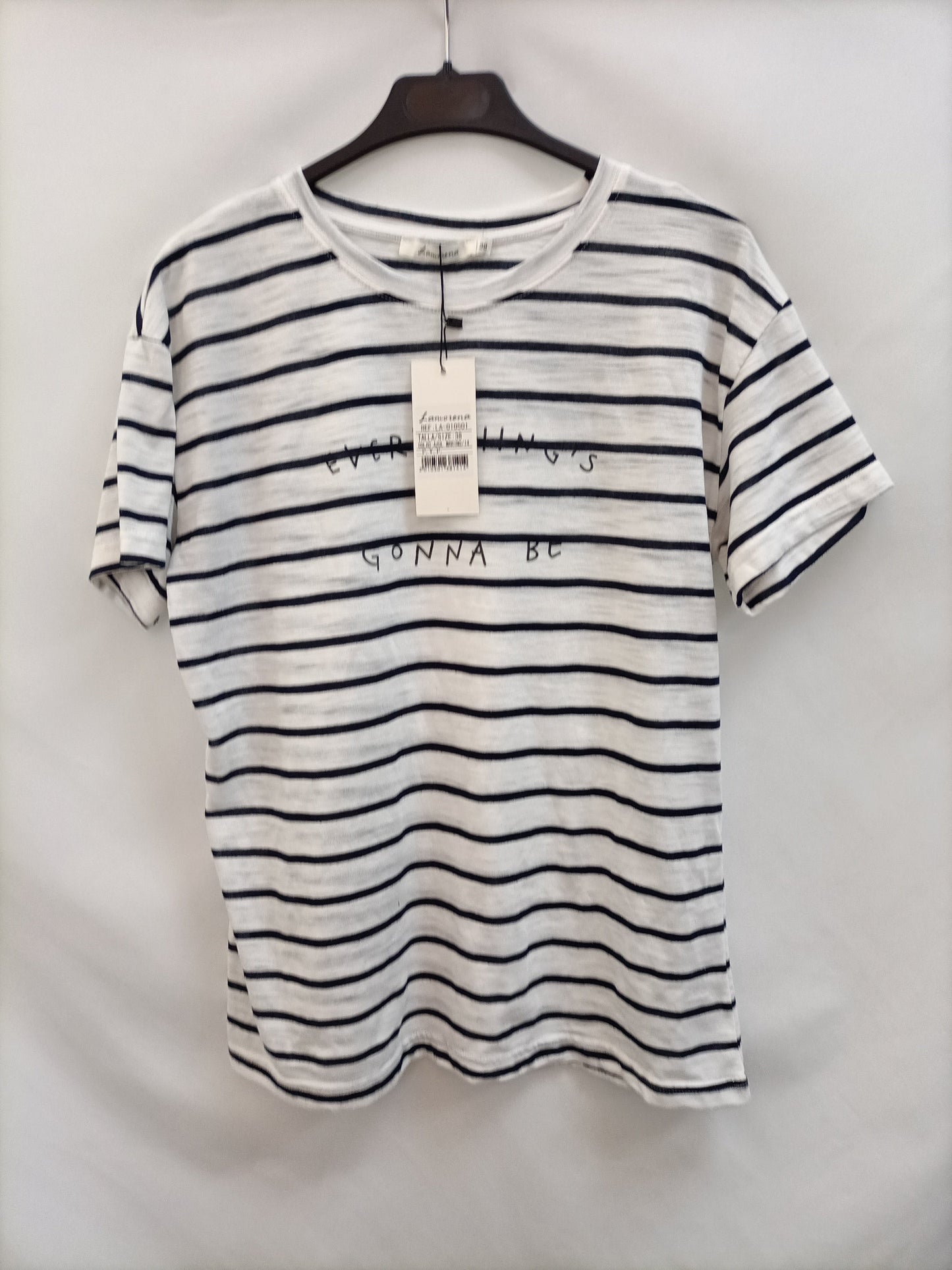 LA MORENA. Camiseta rayas T.m