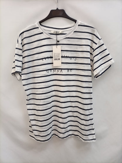 LA MORENA. Camiseta rayas T.m